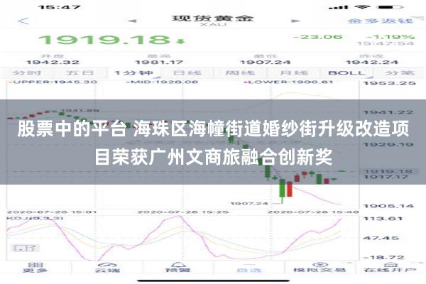 股票中的平台 海珠区海幢街道婚纱街升级改造项目荣获广州文商旅融合创新奖